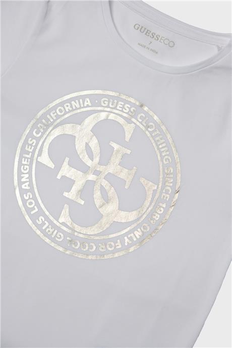Guess Kız Çocuk Beyaz T-Shirt