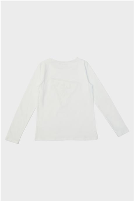 Guess Kız Çocuk Beyaz T-Shirt