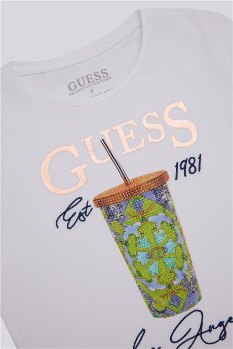 Guess Kız Çocuk Beyaz TshirtGuess Kız Çocuk Beyaz Tshirt