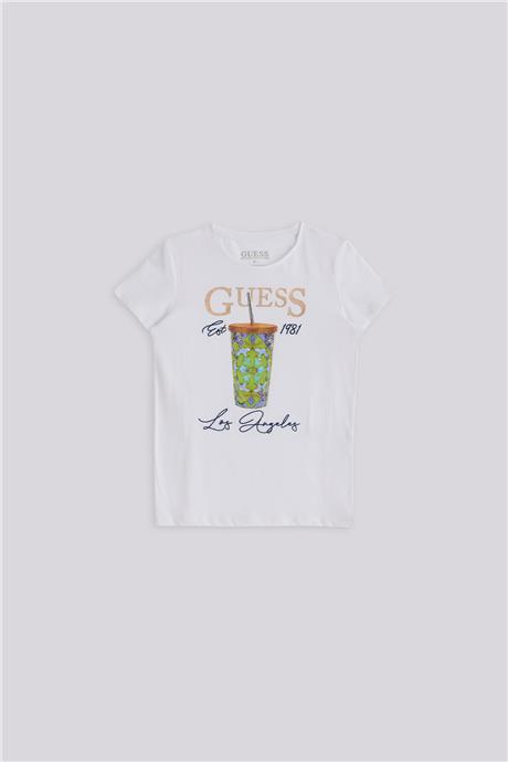 Guess Kız Çocuk Beyaz TshirtGuess Kız Çocuk Beyaz Tshirt