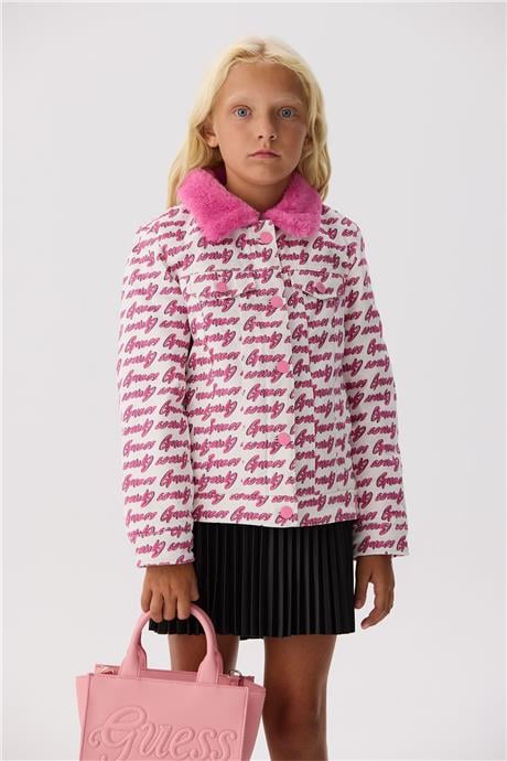 Guess Kız Çocuk Desenli Ceket