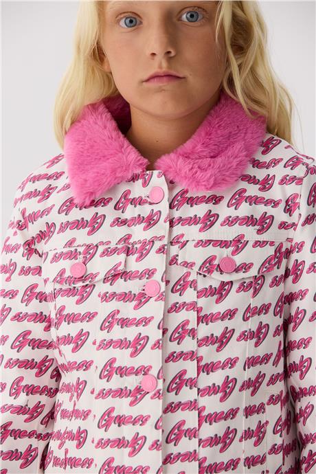 Guess Kız Çocuk Desenli Ceket