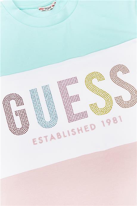 Guess Kız Çocuk Desenli Elbise