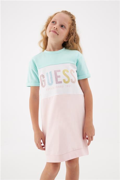 Guess Kız Çocuk Desenli Elbise