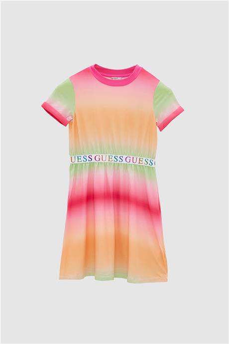 Guess Kız Çocuk Desenli Elbise