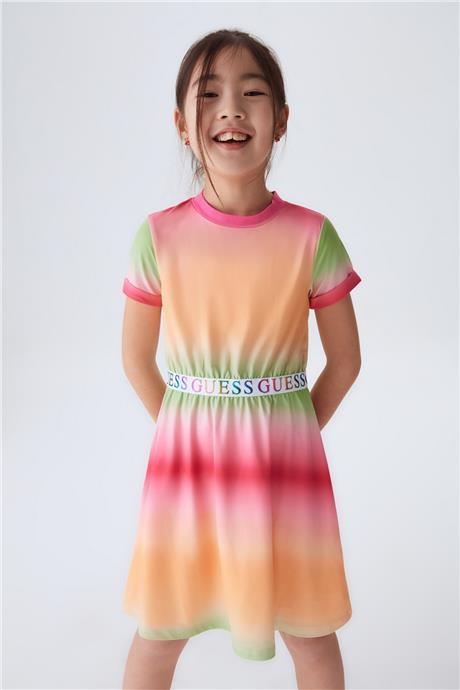 Guess Kız Çocuk Desenli Elbise