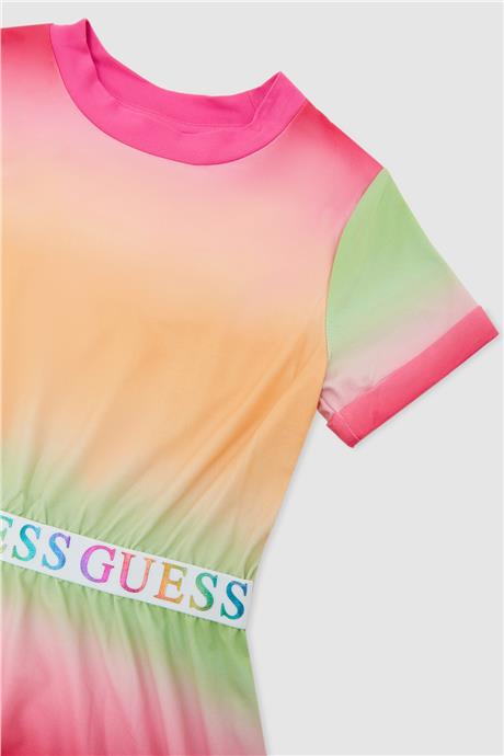 Guess Kız Çocuk Desenli Elbise