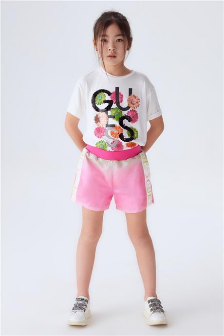 Guess Kız Çocuk Desenli Şort