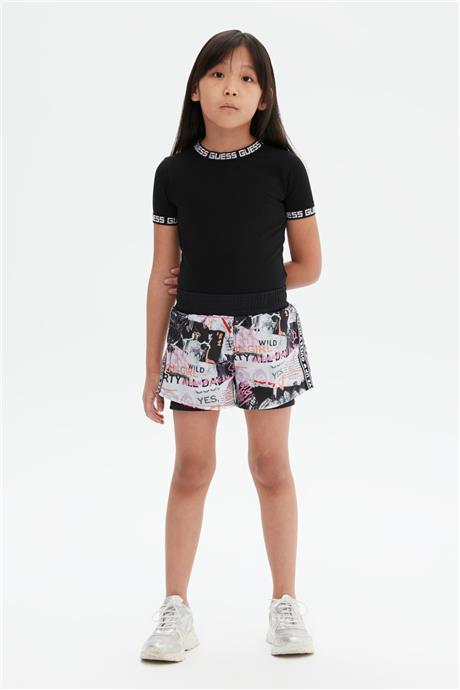 Guess Kız Çocuk Desenli Şort