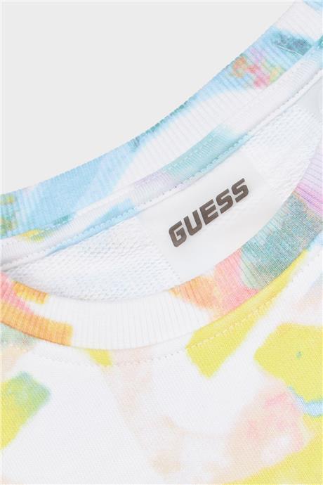 Guess Kız Çocuk Desenli Sweatshirt