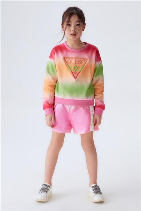 Guess Kız Çocuk Desenli Sweatshirt