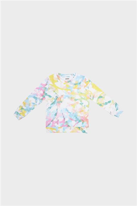 Guess Kız Çocuk Desenli Sweatshirt