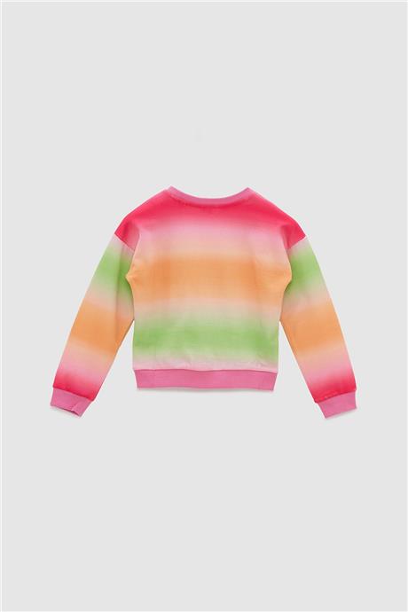 Guess Kız Çocuk Desenli Sweatshirt