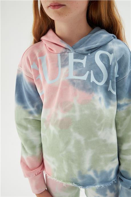 Guess Kız Çocuk Desenli Sweatshirt