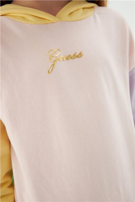 Guess Kız Çocuk Desenli Sweatshirt