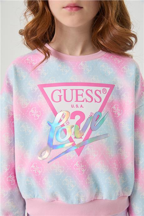 Guess Kız Çocuk Desenli SweatshirtGuess Kız Çocuk Desenli Sweatshirt