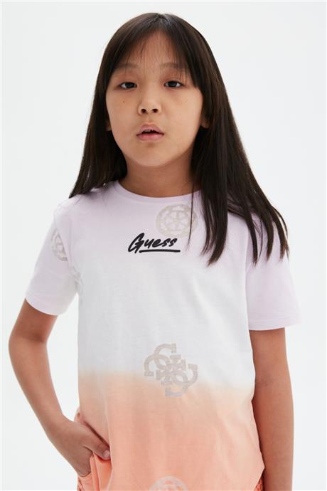 Guess Kız Çocuk Desenli T-Shirt
