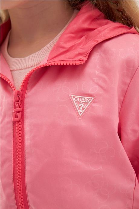 Guess Kız Çocuk Desenli Yağmurluk