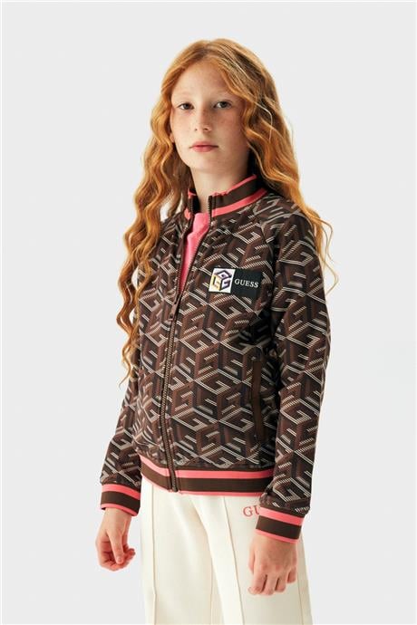 Guess Kız Çocuk Kahverengi Eşofman Üstü