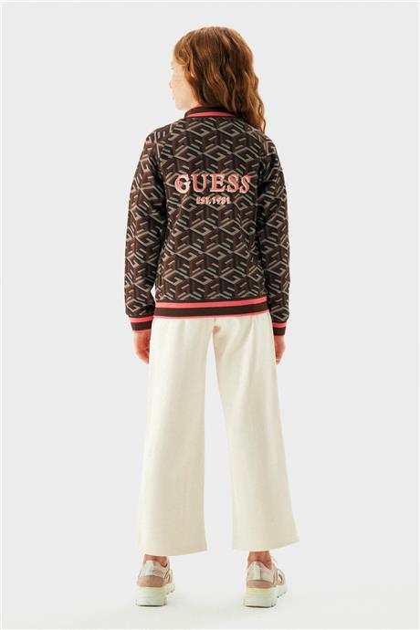 Guess Kız Çocuk Kahverengi Eşofman Üstü
