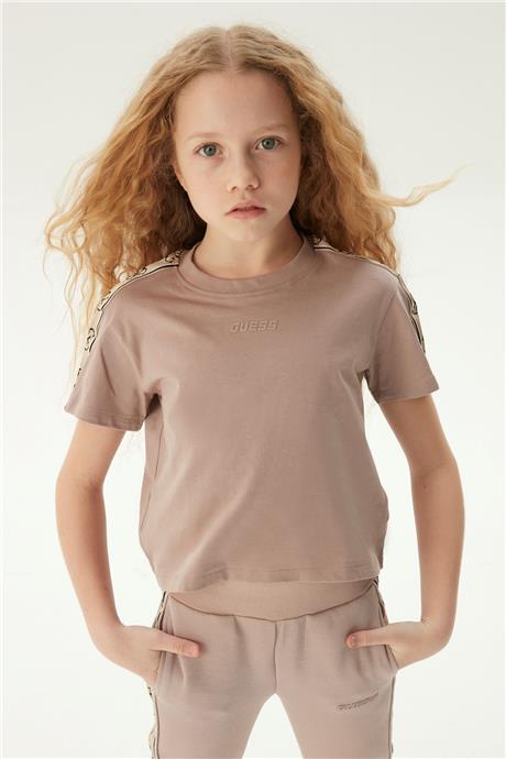 Guess Kız Çocuk Kahverengi T-Shirt