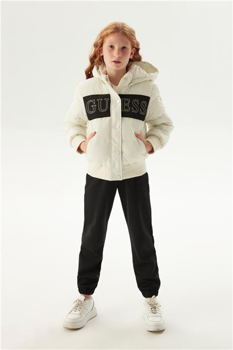 Guess Kız Çocuk Kırık Beyaz Mont