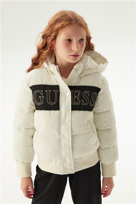 Guess Kız Çocuk Kırık Beyaz Mont