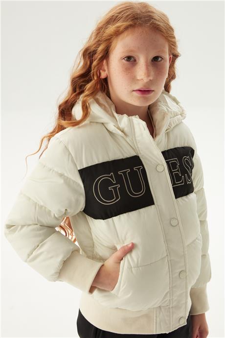 Guess Kız Çocuk Kırık Beyaz Mont