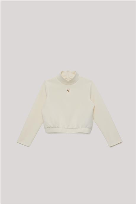 Guess Kız Çocuk Krem Sweatshirt