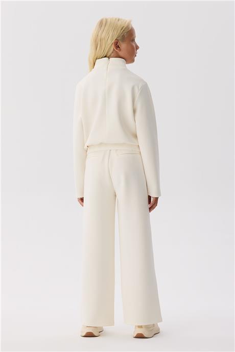 Guess Kız Çocuk Krem Sweatshirt