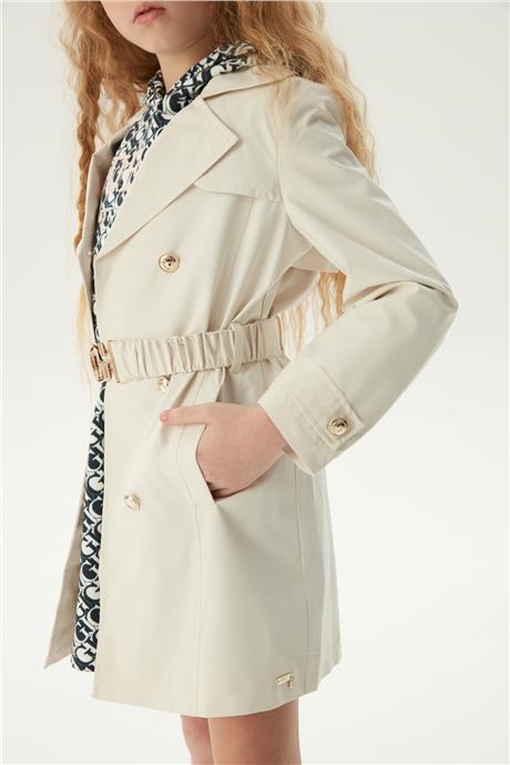 Guess Kız Çocuk Kum Trenchcoat