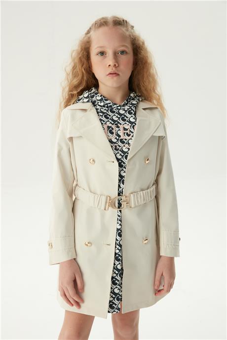 Guess Kız Çocuk Kum Trenchcoat