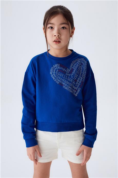 Guess Kız Çocuk Lacivert Sweatshirt