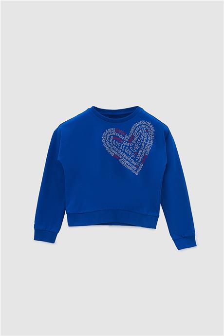 Guess Kız Çocuk Lacivert Sweatshirt