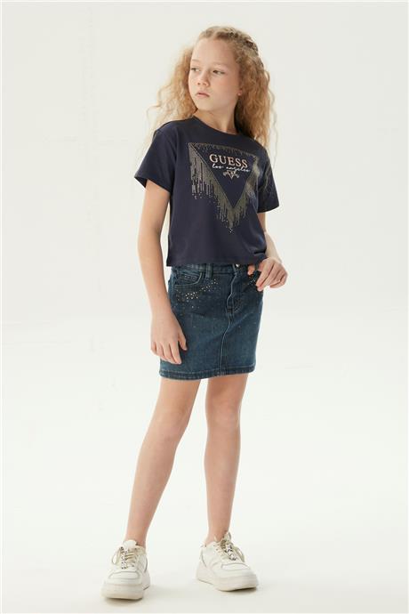 Guess Kız Çocuk Lacivert T-Shirt