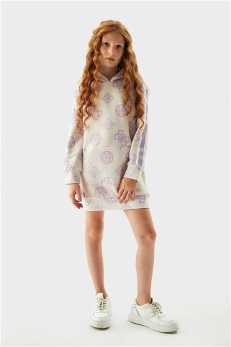 Guess Kız Çocuk Lila Elbise