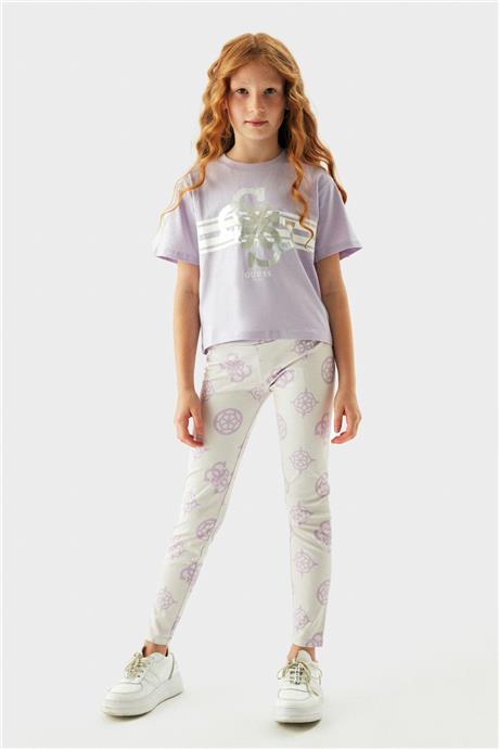 Guess Kız Çocuk Lila T-Shirt