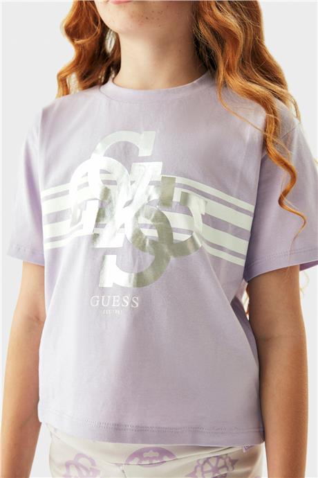 Guess Kız Çocuk Lila T-Shirt