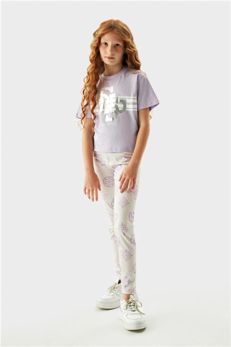 Guess Kız Çocuk Lila Tayt