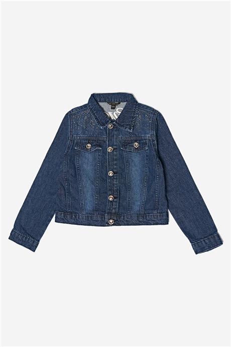 Guess Kız Çocuk Mavi Ceket