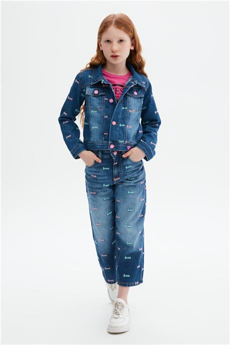 Guess Kız Çocuk Mavi Ceket