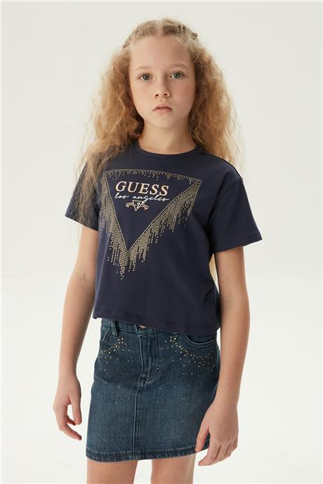 Guess Kız Çocuk Mavi Etek