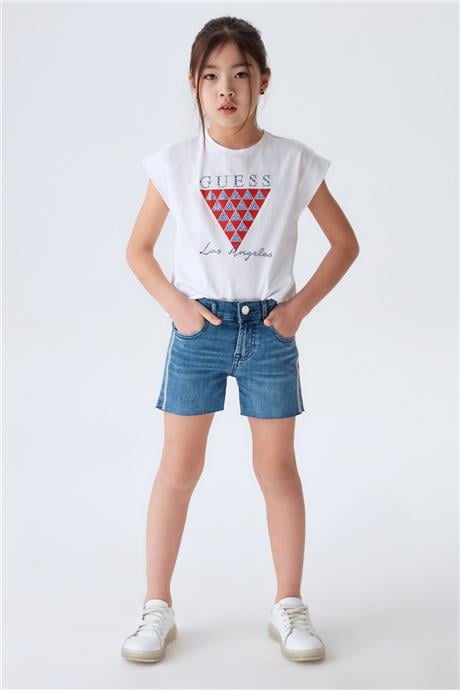 Guess Kız Çocuk Mavi Şort