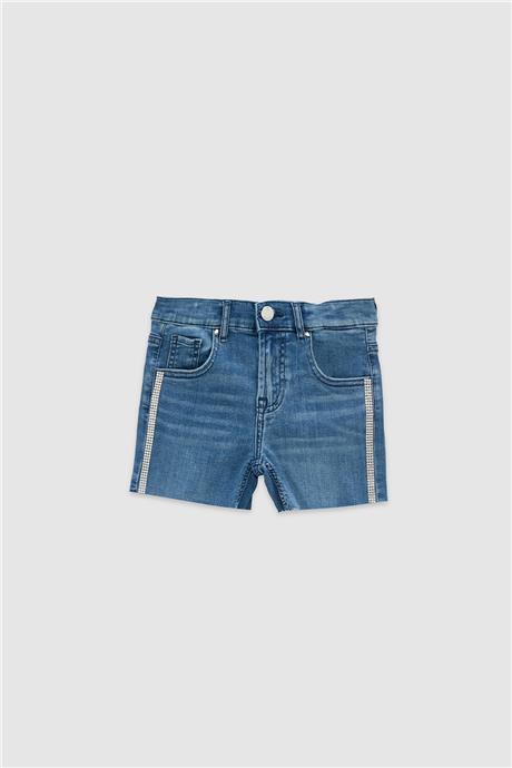 Guess Kız Çocuk Mavi Şort