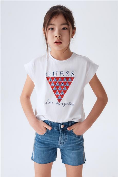 Guess Kız Çocuk Mavi Şort