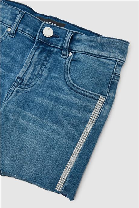 Guess Kız Çocuk Mavi Şort