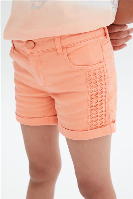 Guess Kız Çocuk Oranj Şort