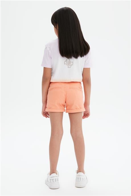 Guess Kız Çocuk Oranj Şort