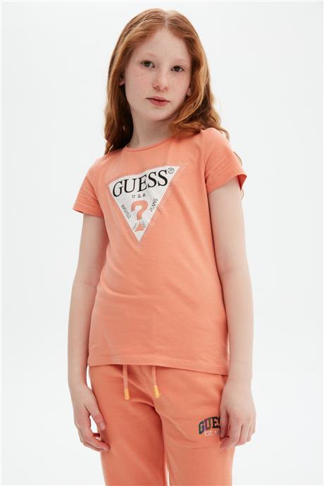 Guess Kız Çocuk Oranj T-Shirt