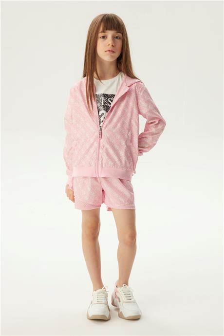 Guess Kız Çocuk Pembe Eşofman Üstü